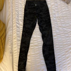 lululemon green camo align leggings